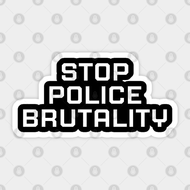 Stop Police Brutality, Black lives matter, black history Sticker by UrbanLifeApparel